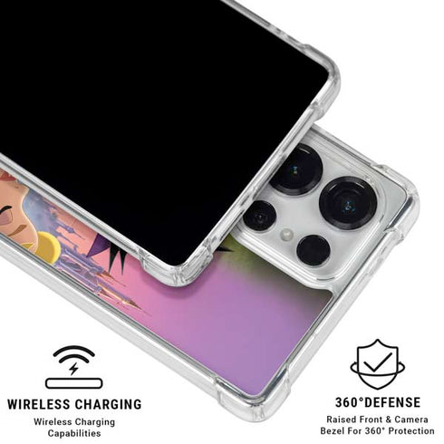 Disney Villains Sleeping Beauty and Maleficent Art Galaxy S25 Ultra Clear Case